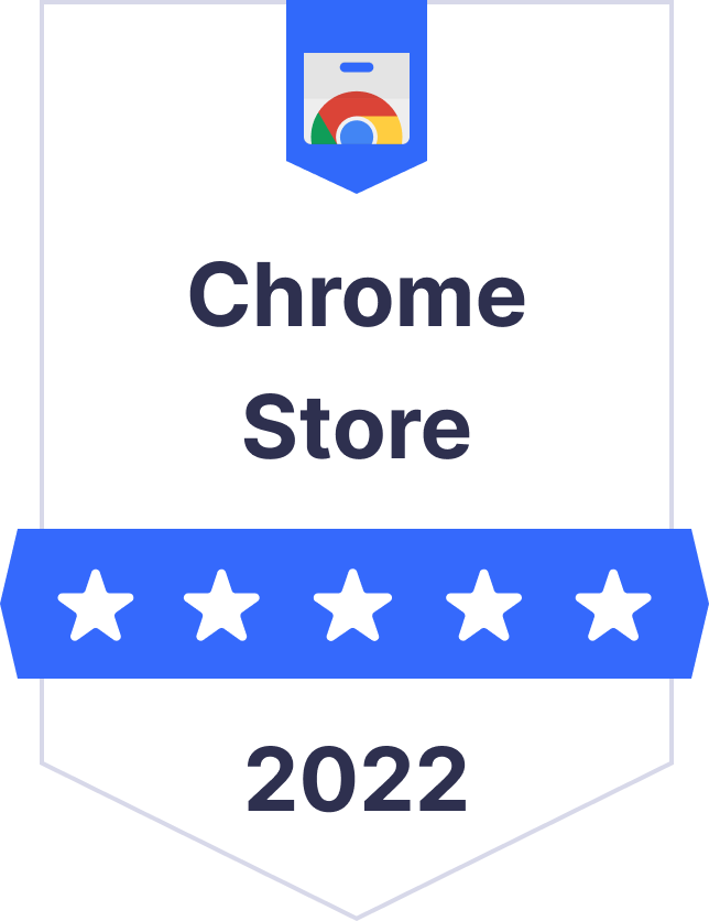 Chrome store rating 5/5 2022 for Inbox Pirates
